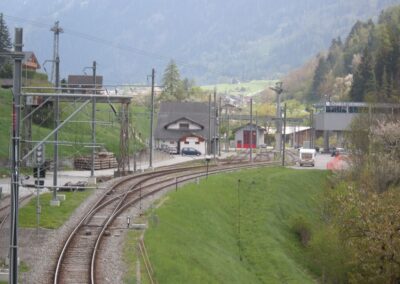 Le Chable station (© Herman J Kok)